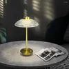 Lampes de table Diamant Cristal Lampe Acrylique Bureau Décor Ambiance LED Chevet Veilleuse Pour Chambre Salon Restaurant