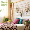 Dekorativa figurer 5pieces 25 cm metallringar Hoops Dream Catcher Macrame Steel Craft Floral Hoop Objects