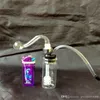 Petit pot transparent bongs en verre accessoires Pipes à fumer en verre coloré mini tuyaux à main multicolores meilleure cuillère en verre