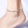 Cavigliere in argento 925 con catena a cordolo, cavigliera per donne, ragazze, amico, braccialetto di gioielli per piedi