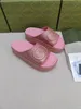 2022 Thick bottom Beach slippers fashion Summer Women New EVA Thick Soled Miami Slides Designer Summer Flat Sandals House Pink White Flip Flops size35-42 01