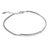 Lien Bracelets Lisse Rectangle Boîte Chaîne Charme Bracelet De Mode Vintage Pour Femmes Hommes Bijoux Cadeaux 17 3 cm