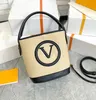 Women Fashion Classic Totes Bag Letter Print Handbags Kints Bag Wask Disual Large Tote Straw Beach Bags 230705