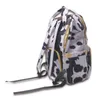 School Bags 25pcs Canvas Cow Backpack Large Capacity Diaper Cowhide Laby Care Nappy Bag DOM1061276
