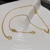 LW PEIT LUOIS NECKLACE FÖR KVINNA DESIGNER GULL PLATERADE 18K T0P KVALITET Högsta Counter Quality Classic Style Fashion Luxury Premium Presents 021