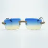 Micro-paved diamond metal claw sunglasses woow eyewear 3524031 with 57 mm cut lens