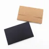 بطاقات المعايدة 50pcs/Lot Kraft Paper Pover Boxes 105x65x5mm misship packaging card box riviter ripitive reviewes 3 colors 230317