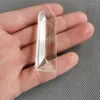 Kroonluchter Crystal 10 stcs/lot machine slijpen Clear Triangle Sharp Bar Prism Single Hole Home Gordijnaccessoires