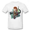 Herr t skjortor kläder horisont noll gryning nora aloy fokus spel röd chibi mode kort ärm t-shirt