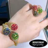 Necklace Earrings Set Missvikki Luxury DUBAI Statement Bangle Ring For Noble Women Bridal Wedding Party Jewelry