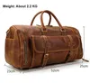 Worki na duffel torebki mody dla mężczyzn oryginalne skórę podróżne podróże podróżne laptop ramię