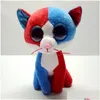 Фильмы телевизор плюшевые игрушки Big Eyes Toys Kawaii чучела животных маленькие печати пингвин собака кошка Panda Mouse кукла для детей рождественский подарок Dhfma