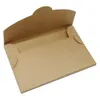 Gratulationskort 30 st/parti 7 storlekar Brown Kraft Paper Postcard Package Box Carton Paper Envelope Packing Box Party Greating Card Pack Box 230317