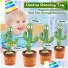 Fyllda plyschdjur som dansar Talking Singing Cactus Toy Electronic With Song Potted Early Education Toys for Kids FunnyToy 50st Dhhw4