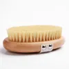 Bath Brush Natural Borstle Beech Wood Shower Spa Body Brush Massage Exfoliation Scrubber Cleaning Brush