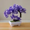 Decorative Flowers 1pc Artificial Tree Plant Potted Bonsai Garden Party Desktop Furniture Decor In Pot Home Ornament