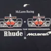 Rhude x Mclaren t-shirt hommes femmes 1 haute qualité motif de voiture impression T-shirts hauts t-shirt vêtements Harajuku