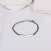 Lien Bracelets Lisse Rectangle Boîte Chaîne Charme Bracelet De Mode Vintage Pour Femmes Hommes Bijoux Cadeaux 17 3 cm
