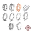 2023 New Popular 925 Sterling Silver Fashion Glittering Love Rings Ladies Pandora Jewelry Anniversary Gift