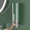 Vloeibare zeepdispenser 450 ml wand gemonteerd vloeistof zeep dispenser badkamer douchegel container shampoo fles handpers voor keukentoiletaccessoires 230317
