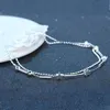 Cavigliere in argento 925 con catena a cordolo, cavigliera per donne, ragazze, amico, braccialetto di gioielli per piedi