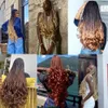 Hair Bulks Synthetic French Curls Ombre Spiral Loose Wave Crochet Braids Hair Pre Stretched Silky High Temperature Extensions Bulk Braiding 230317