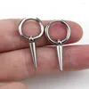 Hoop Earrings WKOUD 1pc Cone Dangle Earring Steel Hinged Tragus Cartilage Piercing For Women Men Punk Dropping Jewelry