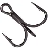 Hameçons de pêche 10pcs / lot Mustad 2X Hameçons de pêche 10 # -3 / 0 # Renforcer les hameçons aigus solides Super Sharp Solid Triple Barbed Fishhooks Tackle P230317