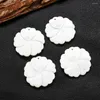 Charms 1pc Natural Shell Flower Mother of Pearl Mop Earring Dangle Halsband Pendant Hairn Pinn Hängande DIY smycken Tillbehör