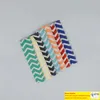 Chevron Neoprene Popsicle Holders 팝 아이스 소매 냉동실 얼룩 블록 롤리 홀더 믹스 7 컬러 아이스크림 도구 무료 에판킷