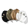 メンズジャケット冬ボンバージャケットレトロ男性アメリカンスタイル野球ユニフォーム軍事刺繍綿黒コートジッパーオーバーサイズ
