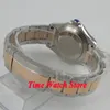 Armbanduhren 40 mm schwarzes steriles Zifferblatt Datum Saphirglas vergoldetes Armband MIYOTA Automatikwerk Herrenuhr 198