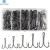 Fishing Hooks Easy Catch 150pcs/box High Carbon Steel Double Fishing Hooks Fly Tying Double Hook for Jig Bass Fishhook P230317