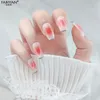 Fałszywe paznokcie pełne pokrycie prasa do noszenia fałszywe paznokcie manicure zdejmowane narzędzia z klejem 24pcs/zestaw