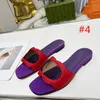 Fashion Summer Women's Slippers 2023 High Quality Designer Summer Flat Sandals Girls Sweet Sandals Sandals Beach Shoes Thick Heel Herringbone Slippers Large 35-43-44