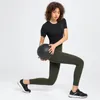 L158 Camicie a maniche corte Top da yoga leggeri T-shirt ad asciugatura rapida Abbigliamento da allenamento all'aperto Felpa da corsa da donna