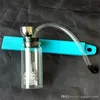 Petit pot transparent bongs en verre accessoires Pipes à fumer en verre coloré mini tuyaux à main multicolores meilleure cuillère en verre