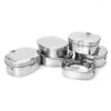 Dinnerware Sets Quality Stainless Steel Square Lunch Box Bento Picnic Container Travel 1/2 Layer