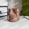 Marmont Bucket Bag Minecraft Small Drawstring Tote Buckets Bags 4 Colors Handbag 19cm Shoulder Bag Mini Tote