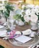 Tafel servet 4/6/8 stks rode rozen en pioenrozen met de hand geschilderde keuken servetten diner voor bruiloft banket feestdecoratie