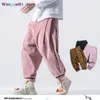 wangcai01 Pantaloni da uomo MRGB Pantaloni Harem in velluto a coste da uomo 2023 Moda Primavera Oversize Uomo Pantaloni da jogging Uomo Pantaloni sportivi neri solidi Uomo TechwearPantaloni 0318H23