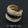 Cluster anneaux en acier inoxydable bijoux en or couleur or en gros pour les femmes cadeau de mode est bijoux femmes joyas mujer store rbjkbdca