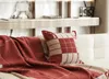 1500g Red Wedding Worm Winter H Designer 90%WOLLE 10%Kaschmir Decken und Kissen Kissen für Wohnzimmer Sofa Ins Decke Kissen Home Luxus 135170cm Gig Size