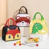 Din sets Sets Cartoon Kinderen Lunch Tas draagbare geïsoleerde thermische doos picknickbenodigdheden zakken melkfles voor vrouwen meisje kinderen thuis