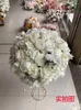 Fiori decorativi 50 cm Centro di fiori artificiale Centrotavola Garland Festa Sfondo Decorazione stradale Ball Rose Hydrancea