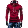 Heren Hoodies Zogaa Men Brand Lange Mouw Solide Color Hooded Sweatshirt Mens Hoodie Trackshirts Hip Hop Sweatshirts