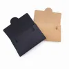 بطاقات المعايدة 50pcs/Lot Kraft Paper Pover Boxes 105x65x5mm misship packaging card box riviter ripitive reviewes 3 colors 230317