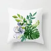 Pillow Nordic Floral Pillows Case Flowers Reindeer Lavender Print Simple White S Livingroom Decor Christmas Throw