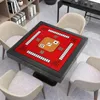 Tischdecke, Mahjong-Matte, verdickt, stumm, 3D-Effekt, starke Wasseraufnahme, exquisite Stickerei, quadratisch, Poker-Pad, für den Heimgebrauch