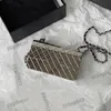 Klasik Mini Flep Metal Altın/Gümüş Vanity Torbalar Zincir kolye ile küçük kozmetik çanta Crossbody Omuz Çantaları Outodoor Sacoche 7x12x4cm Fransız Kadınlar İçin